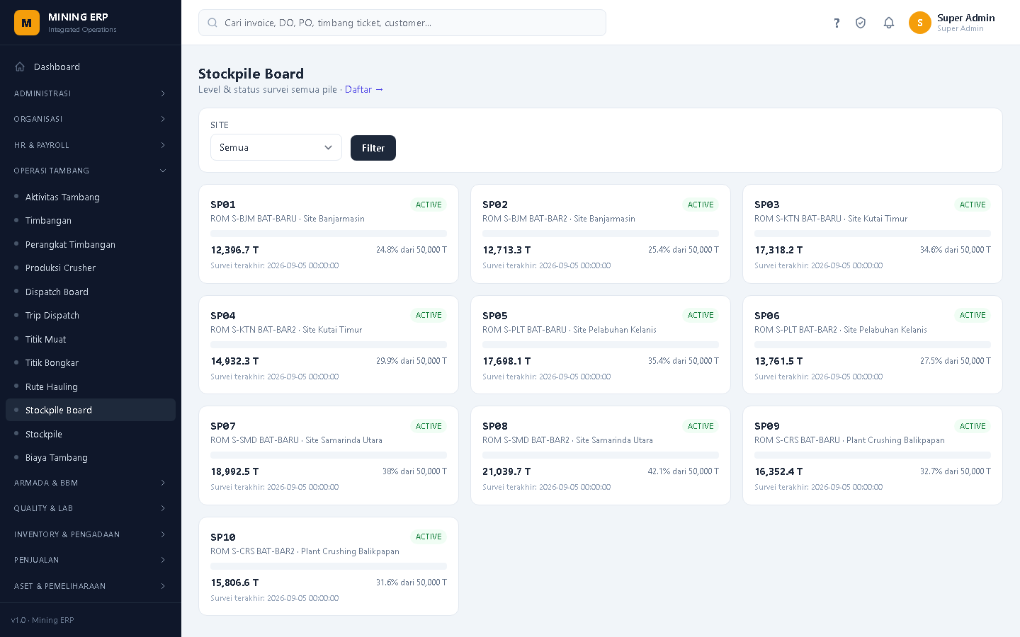 Screenshot: Papan Stockpile